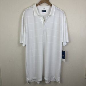 NWT Jack Nicklaus Staydri Short Sleeve Golf Polo Mens XXL White
